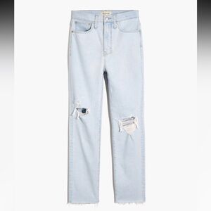 Madewell the momjean in harman wash: raw-hem edition
